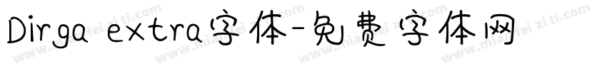 Dirga extra字体字体转换